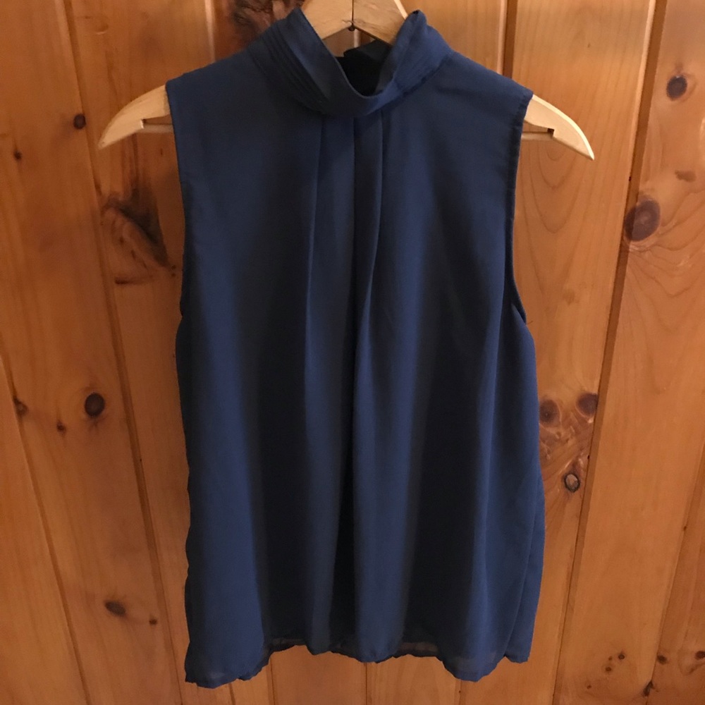 3/$20 Navy High Neck Tank Top